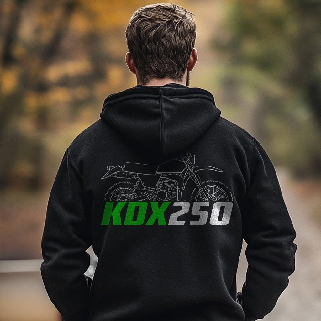 Kawasaki KDX250 Inspired Hoodie - Motorcycle Sweatshirt for Riders