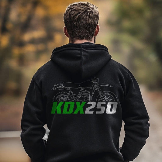 Kawasaki KDX250 Inspired Hoodie - Motorcycle Sweatshirt for Riders