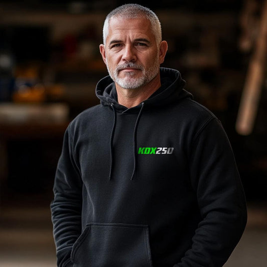 Kawasaki KDX250 Inspired Hoodie - Motorcycle Sweatshirt for Riders