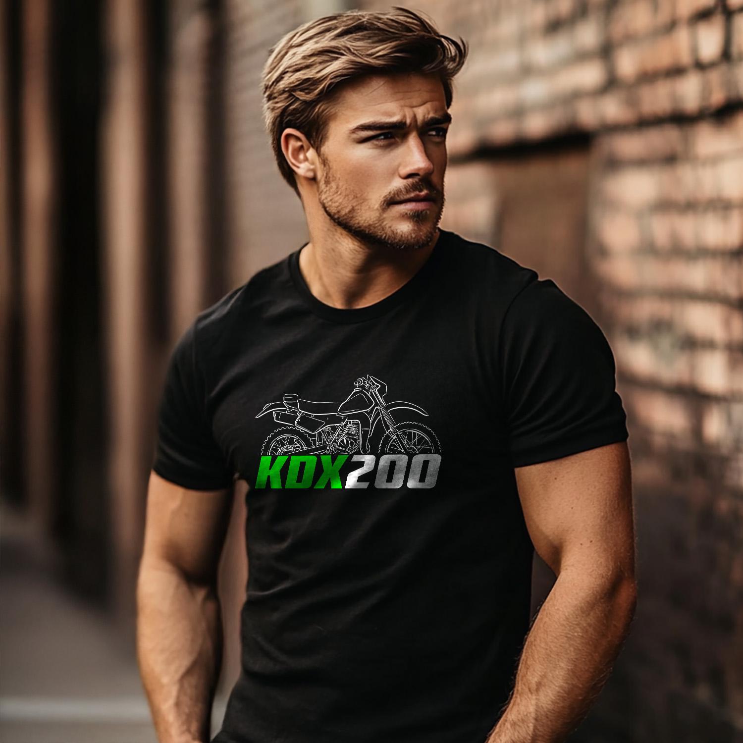 Kawasaki KDX 200 Inspired T-Shirt - Motorcycle Tee Shirt for Riders