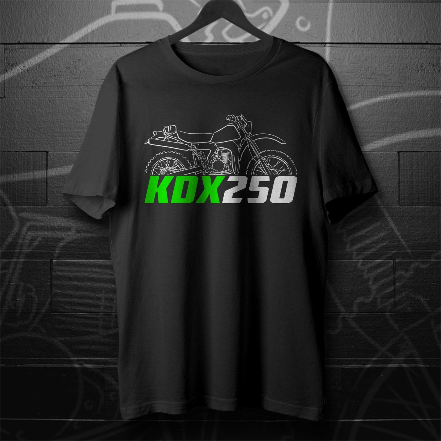 Kawasaki KDX250 Inspired T-Shirt - Motorcycle Tee Shirt for Riders