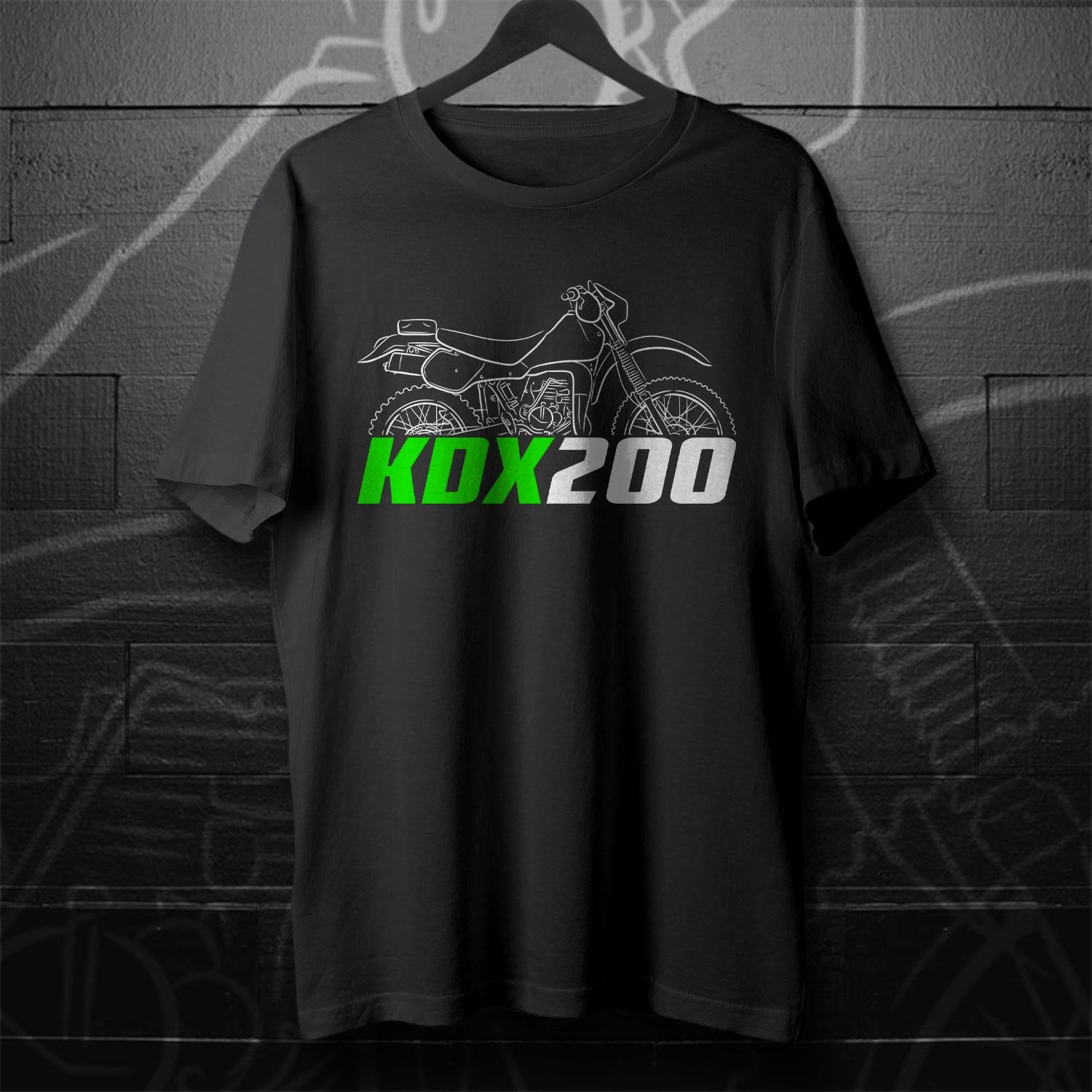 Kawasaki KDX 200 Inspired T-Shirt - Motorcycle Tee Shirt for Riders