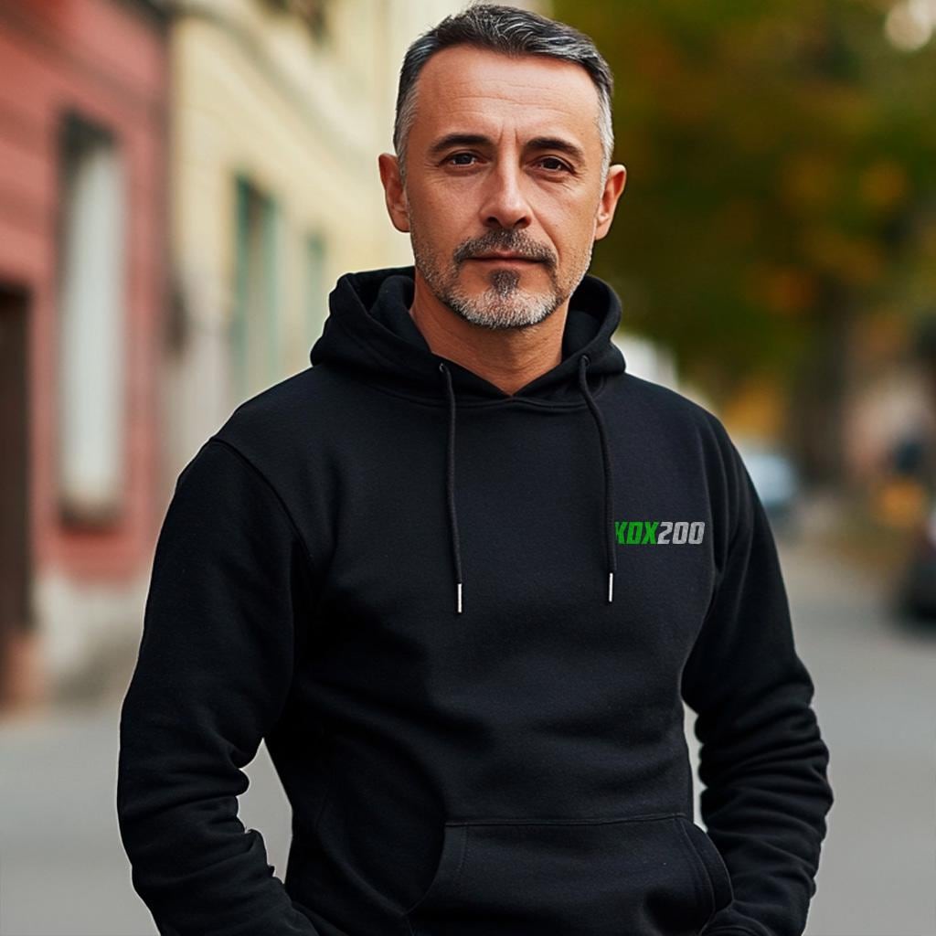 Kawasaki KDX 200 Inspired Hoodie - Motorcycle Sweatshirt for Riders