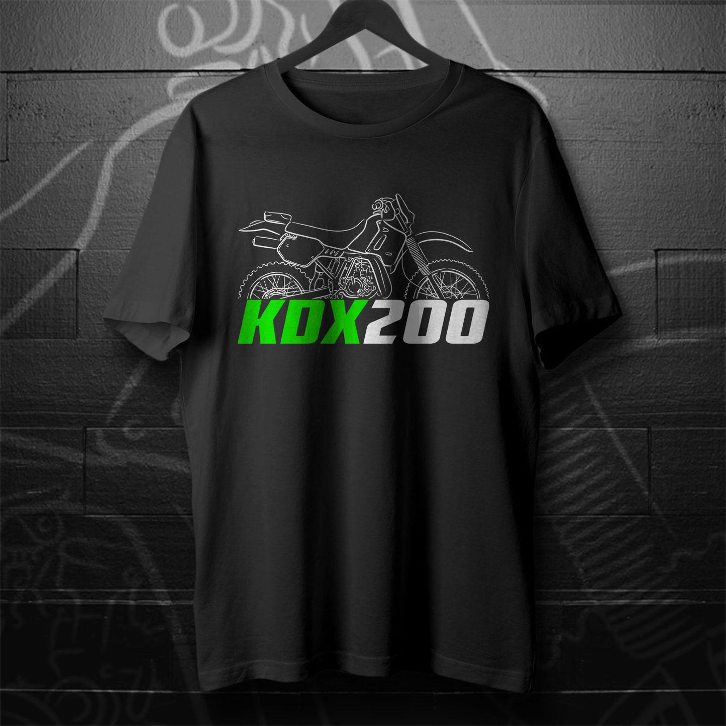 Kawasaki KDX 200 Inspired T-Shirt - Motorcycle Tee Shirt for Riders