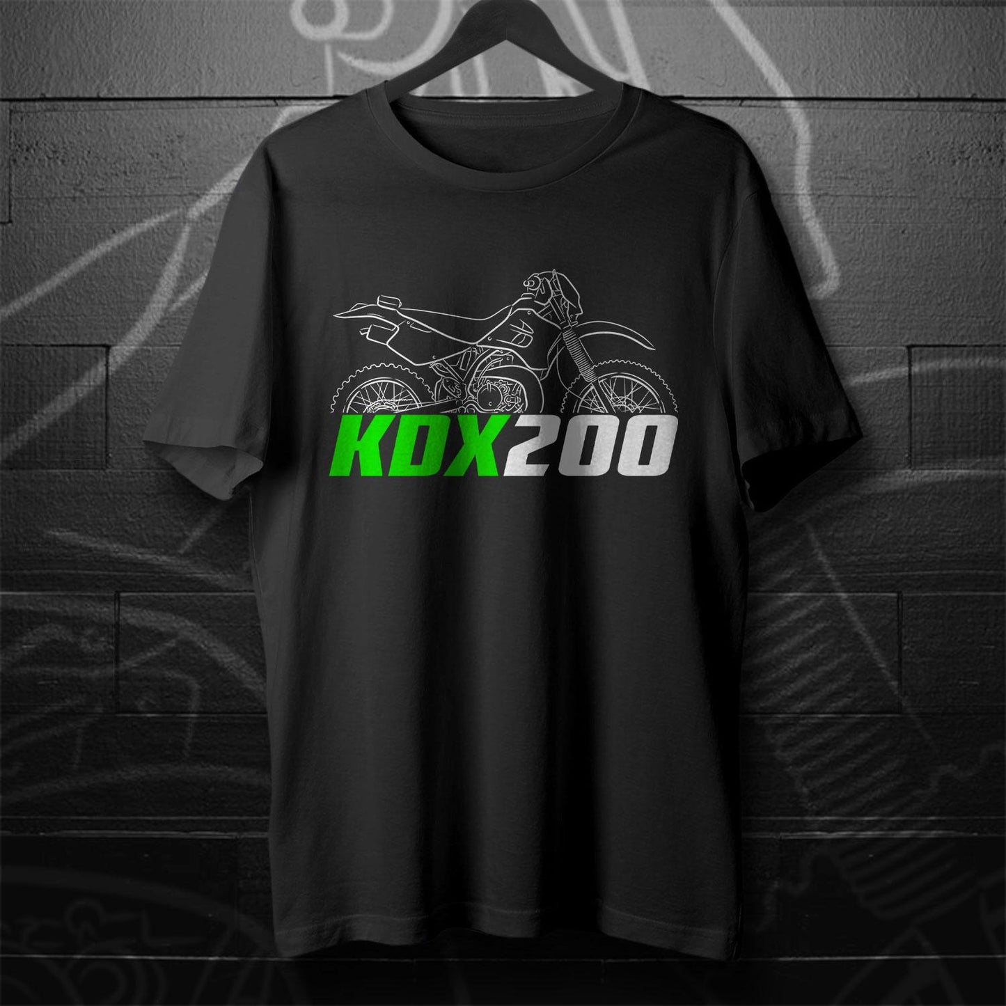 Kawasaki KDX 200 Inspired T-Shirt - Motorcycle Tee Shirt for Riders