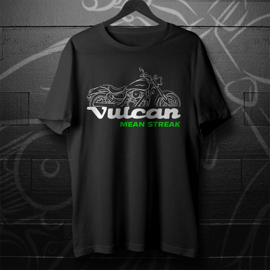 Kawasaki VN1600 Vulcan 1600 Mean Streak T-Shirt - Motorcycle Tee Shirt for Riders