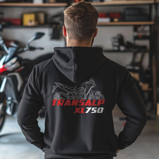 Honda XL750 Transalp Inspired Hoodie - Motorcycle Sweatshirt for Riders