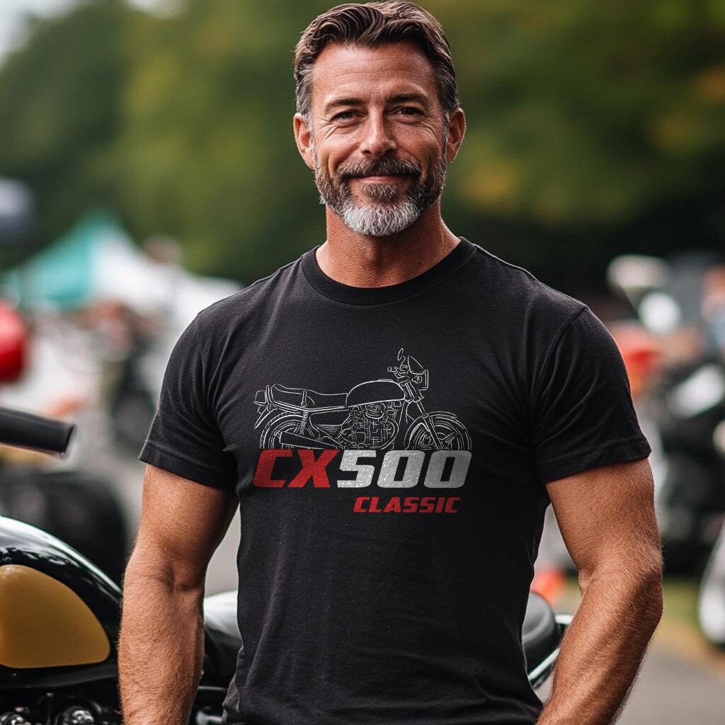 Honda CX 500 | C | D | E | Turbo & Classic Inspired T-Shirt - Motorcycle Tee Shirt