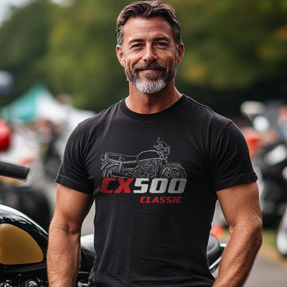 Honda CX 500 | C | D | E | Turbo & Classic Inspired T-Shirt - Motorcycle Tee Shirt
