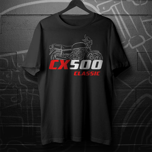 Honda CX 500 | C | D | E | Turbo & Classic Inspired T-Shirt - Motorcycle Tee Shirt