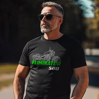 Kawasaki Eliminator 500 & 500 SE Inspired T-Shirt - Motorcycle Tee Shirt for Riders