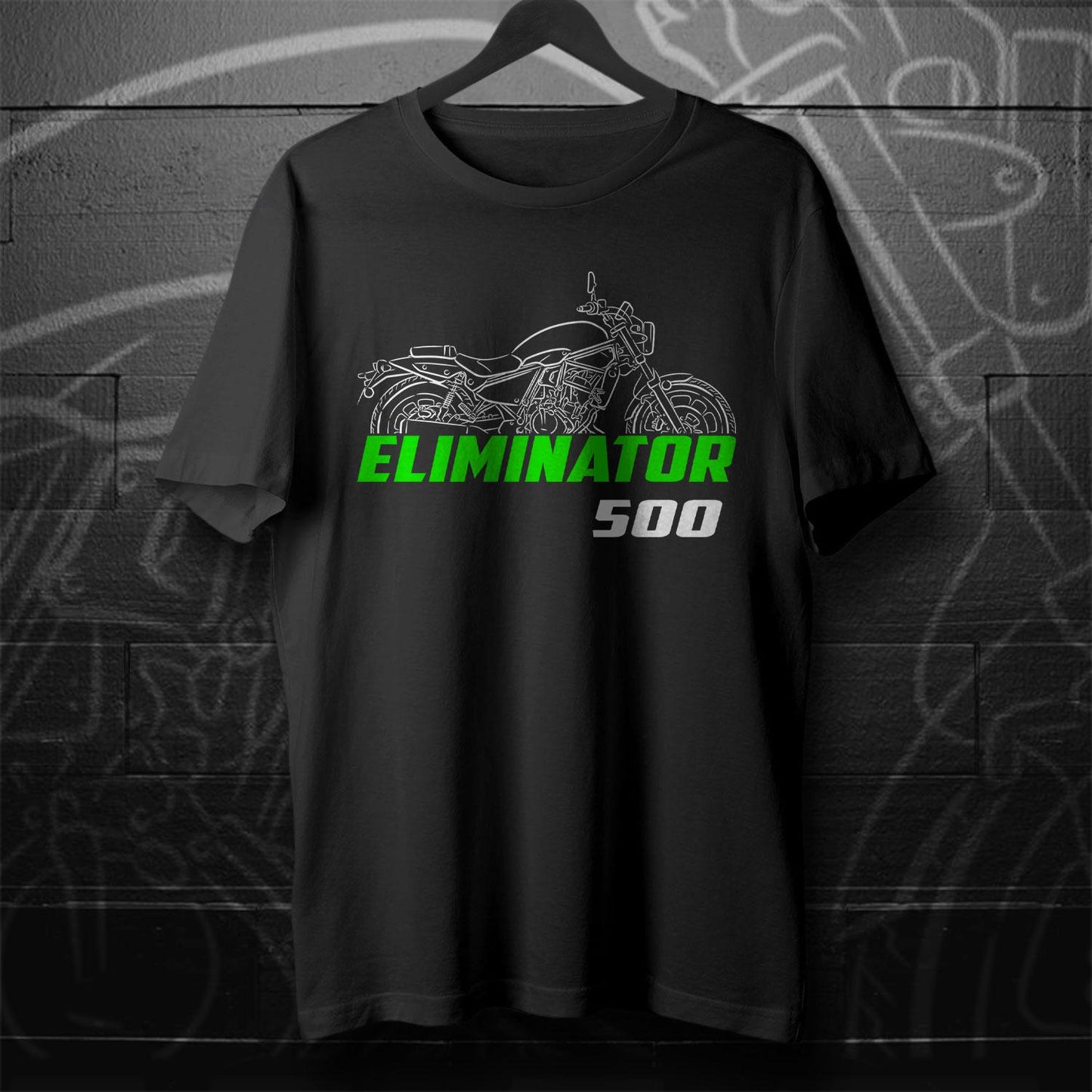 Kawasaki Eliminator 500 & 500 SE Inspired T-Shirt - Motorcycle Tee Shirt for Riders