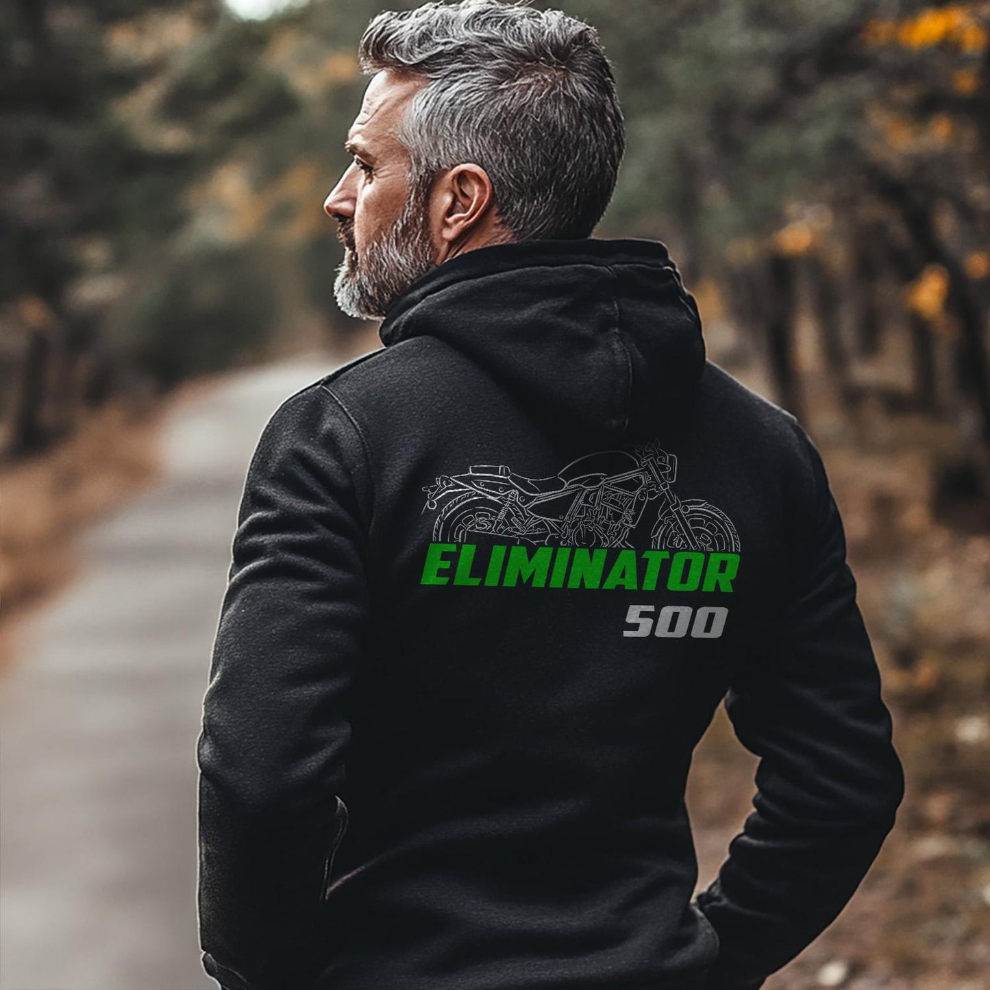 Kawasaki Eliminator 500 & 500 SE Inspired Hoodie - Motorcycle Sweatshirt for Riders