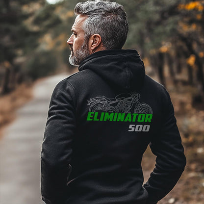 Kawasaki Eliminator 500 & 500 SE Inspired Hoodie - Motorcycle Sweatshirt for Riders