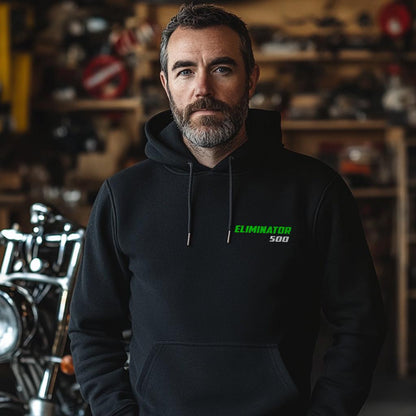 Kawasaki Eliminator 500 & 500 SE Inspired Hoodie - Motorcycle Sweatshirt for Riders