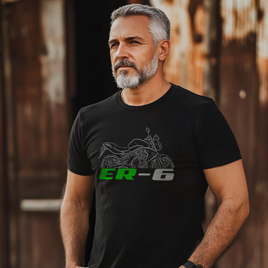 Kawasaki ER-6 Inspired T-Shirt - Motorcycle Tee Shirt for Riders