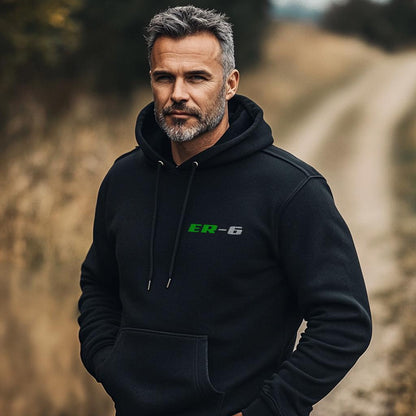 Kawasaki ER-6 Inspired Hoodie - Motorcycle Sweatshirt for Riders