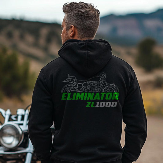 Kawasaki ZL1000 Eliminator Inspired Hoodie - Motorcycle Sweatshirt for Riders