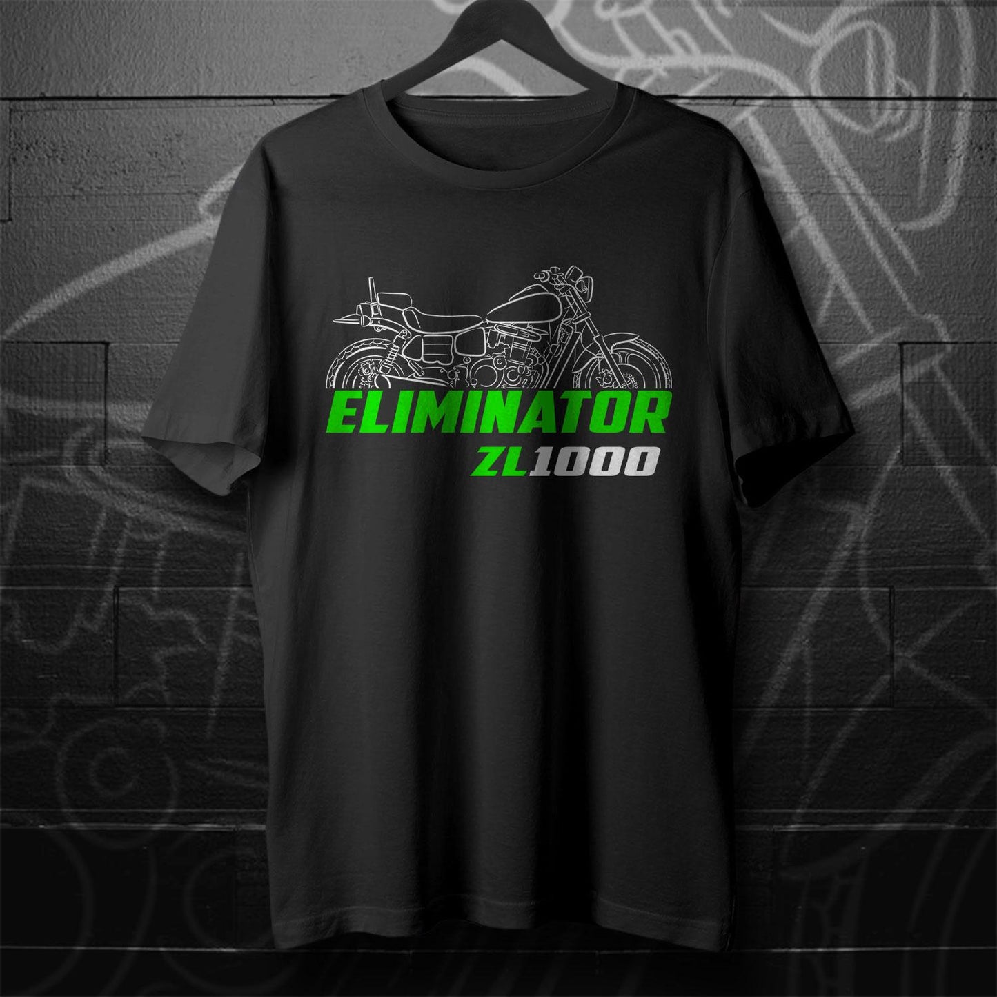 Kawasaki ZL1000 Eliminator Inspired T-Shirt - Motorcycle Tee Shirt for Riders