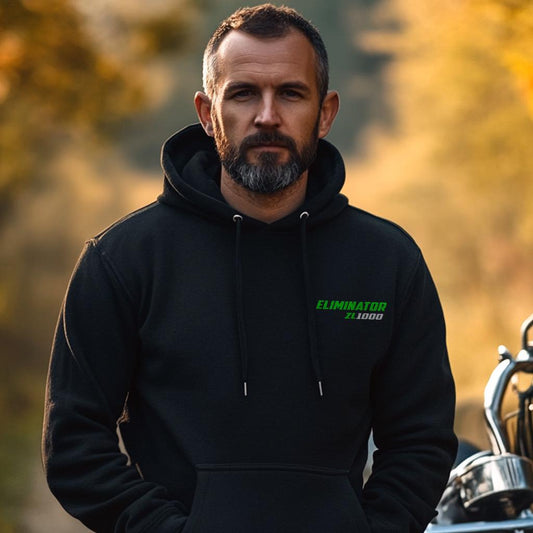 Kawasaki ZL1000 Eliminator Inspired Hoodie - Motorcycle Sweatshirt for Riders