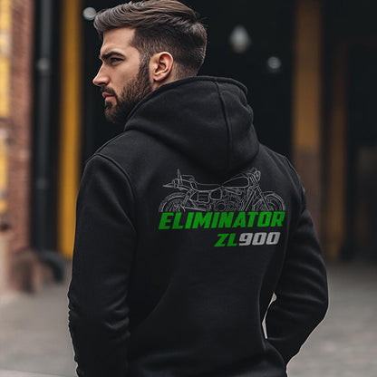 Kawasaki ZL900 Eliminator Inspired Hoodie - Motorcycle Sweatshirt for Riders