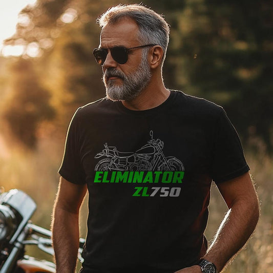 Kawasaki ZL750 Eliminator Inspired T-Shirt - Motorcycle Tee Shirt for Riders