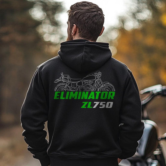 Kawasaki ZL750 Eliminator Inspired Hoodie - Motorcycle Sweatshirt for Riders