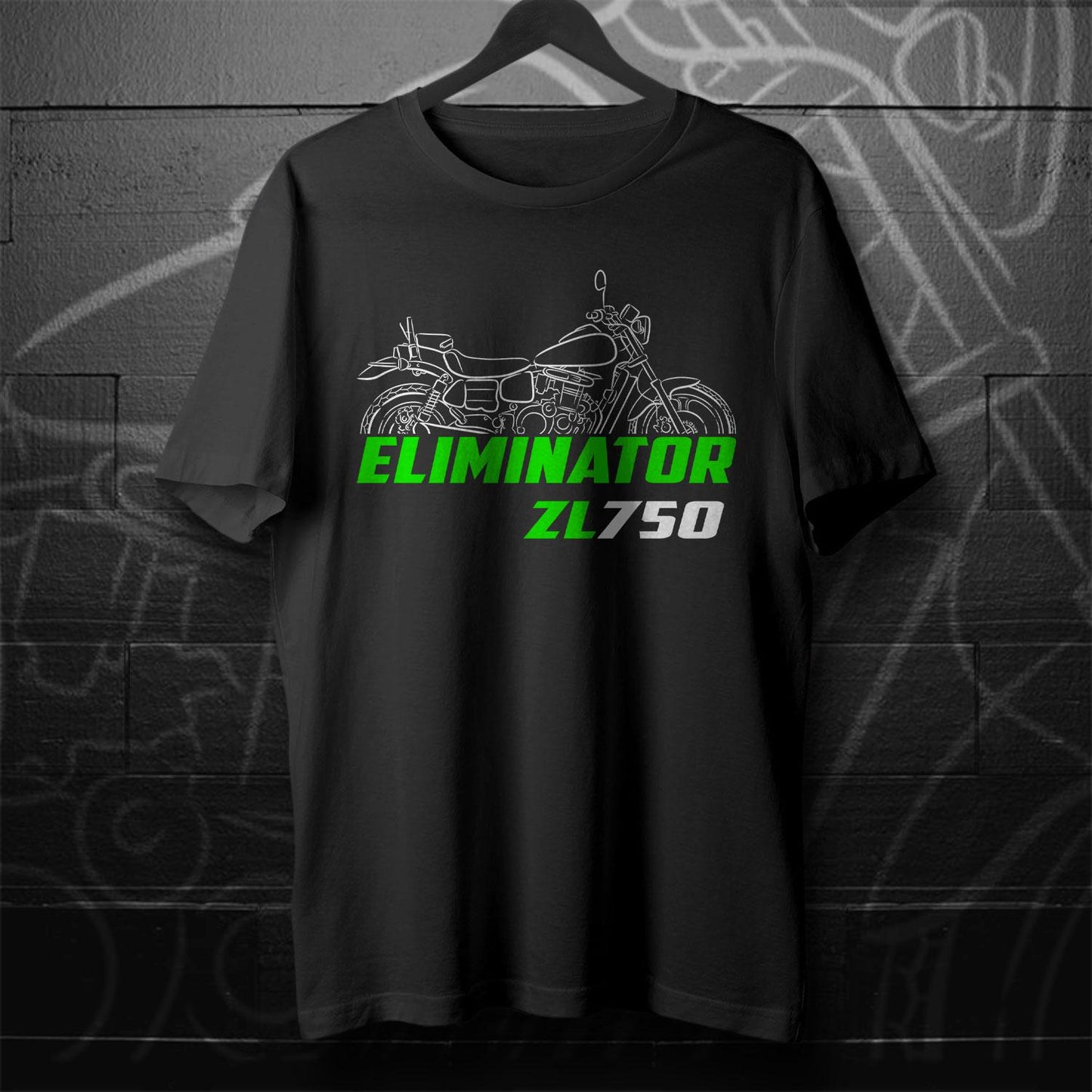 Kawasaki ZL750 Eliminator Inspired T-Shirt - Motorcycle Tee Shirt for Riders