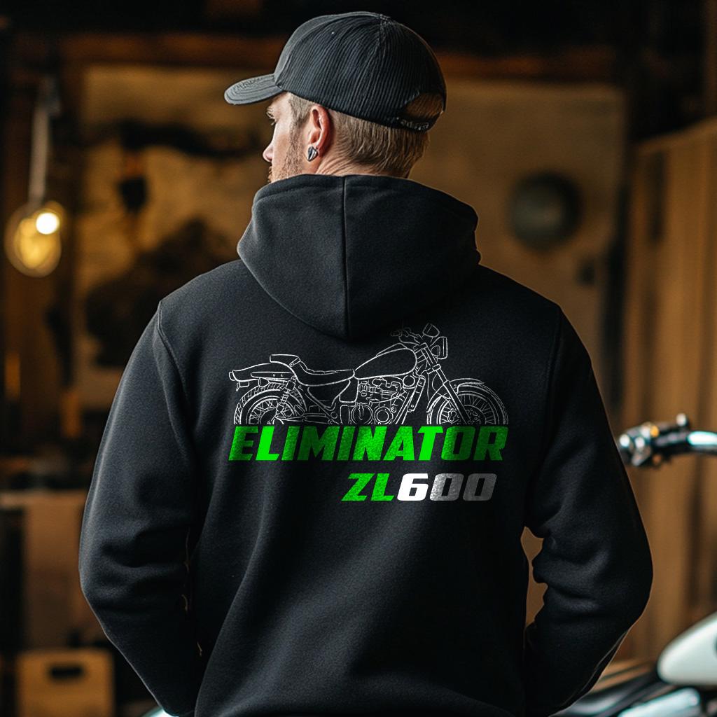 Kawasaki ZL600 Eliminator Inspired Hoodie - Motorcycle Sweatshirt for Riders
