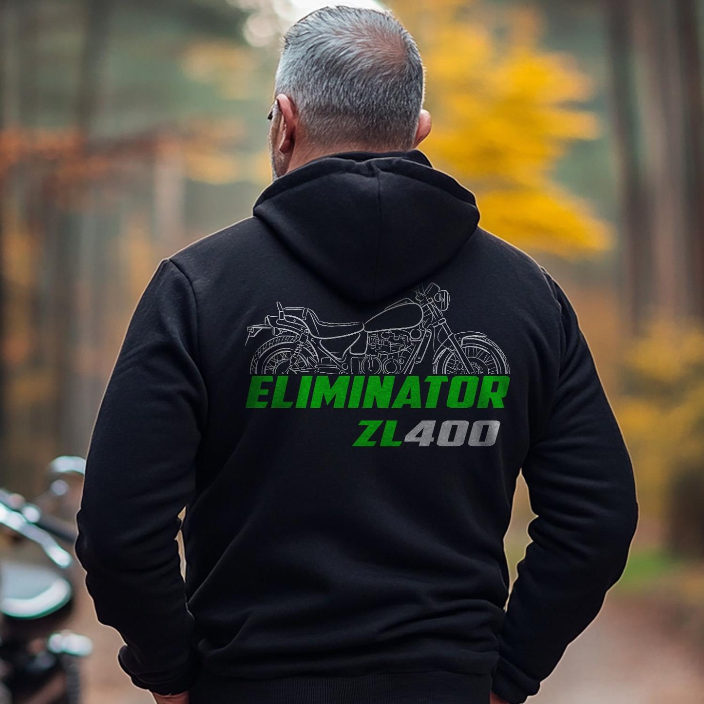 Kawasaki ZL400 Eliminator Inspired Hoodie - Motorcycle Sweatshirt for Riders