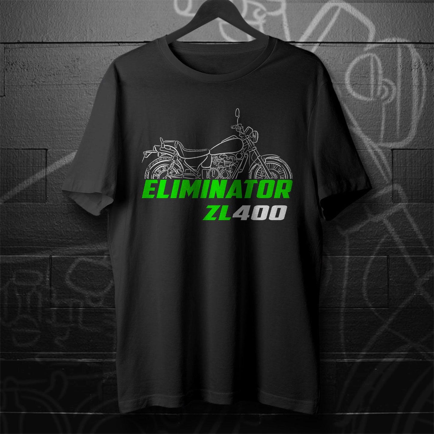 Kawasaki ZL400 Eliminator Inspired T-Shirt - Motorcycle Tee Shirt for Riders