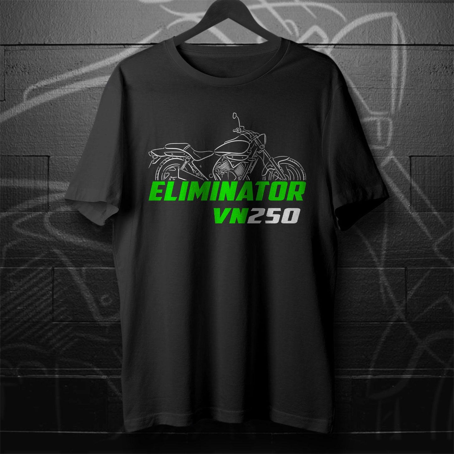 Kawasaki Eliminator VN250 Inspired T-Shirt - Motorcycle Tee Shirt for Riders
