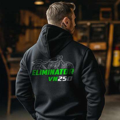 Kawasaki Eliminator VN250 Inspired Hoodie - Motorcycle Sweatshirt for Riders