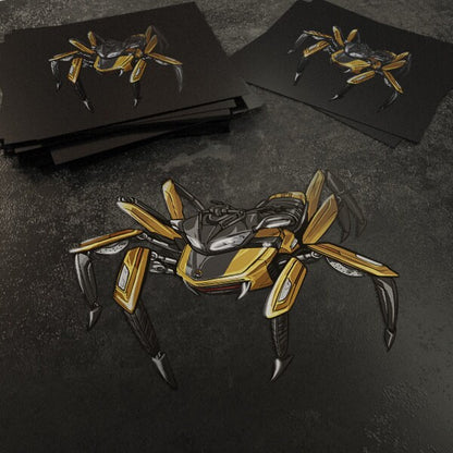 Can-Am Spyder F3 2015-18 Stickers - Set of 3 Motorcycle Decals for Riders