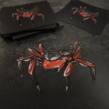 Can-Am Spyder F3 2015-18 Stickers - Set of 3 Motorcycle Decals for Riders