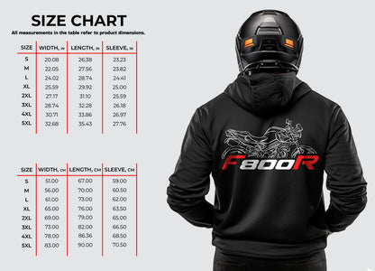 BMW F800R Hoodie - Motorcycle Sweatshirt for Riders