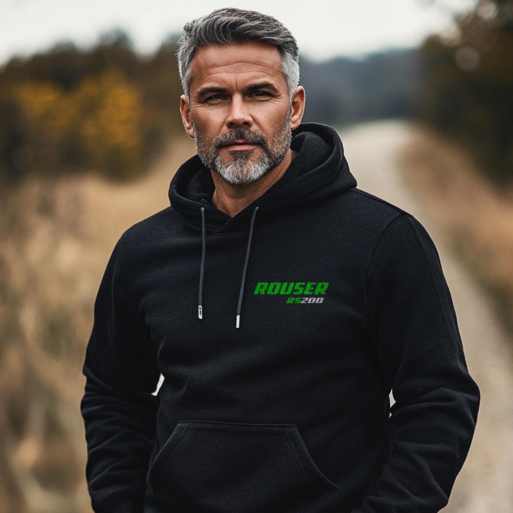 Kawasaki Rouser RS200 Inspired Hoodie - Motorcycle Sweatshirt for Riders
