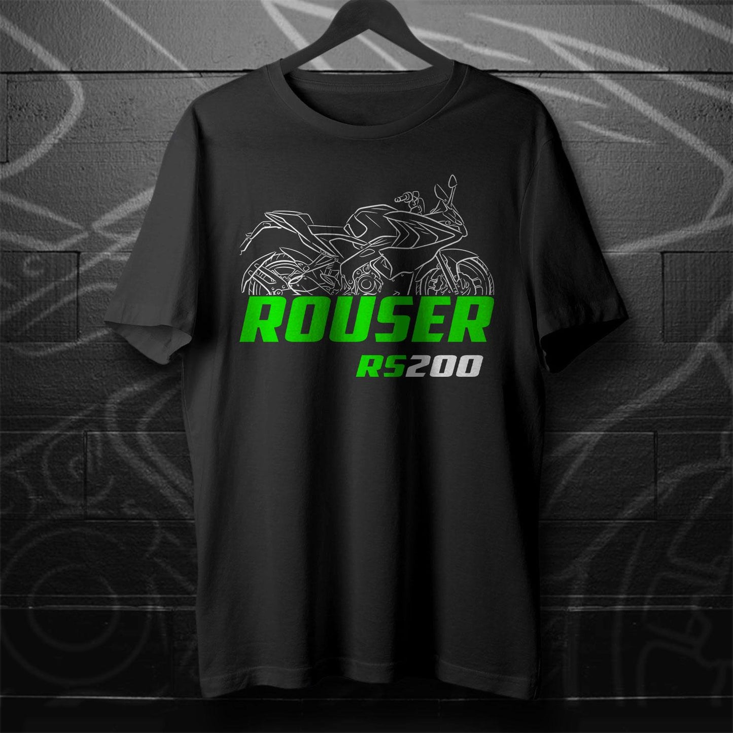 Kawasaki Rouser RS200 Inspired T-Shirt - Motorcycle Tee Shirt for Riders