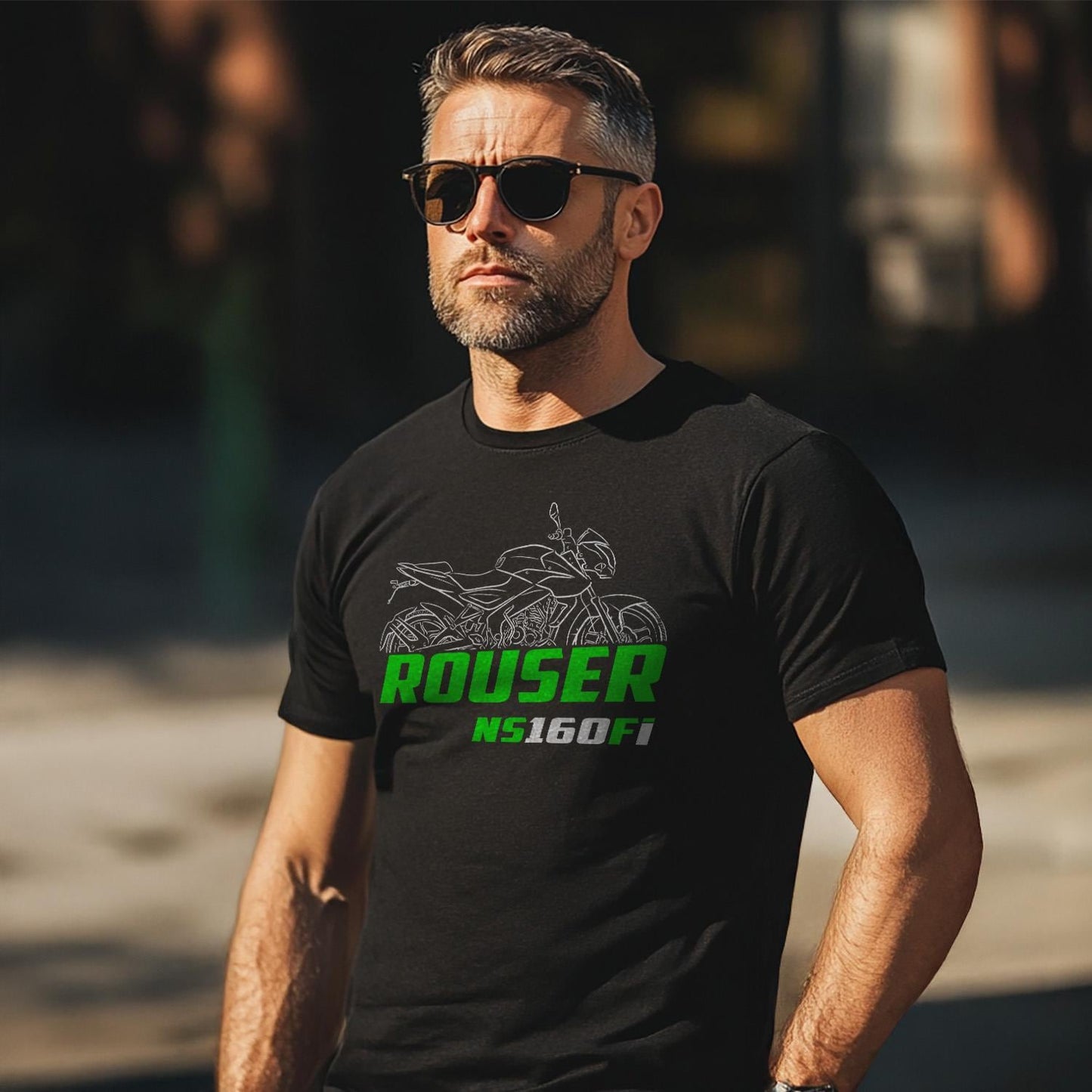 Kawasaki Rouser NS160 Fi Inspired T-Shirt - Motorcycle Tee Shirt for Riders