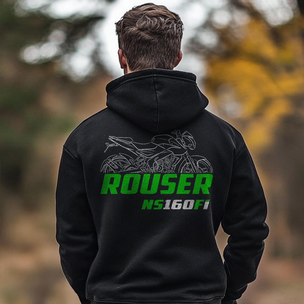 Kawasaki Rouser NS160 Fi Inspired Hoodie - Motorcycle Sweatshirt for Riders