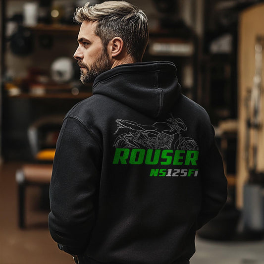 Kawasaki Rouser NS125 Fi Inspired Hoodie - Motorcycle Sweatshirt for Riders