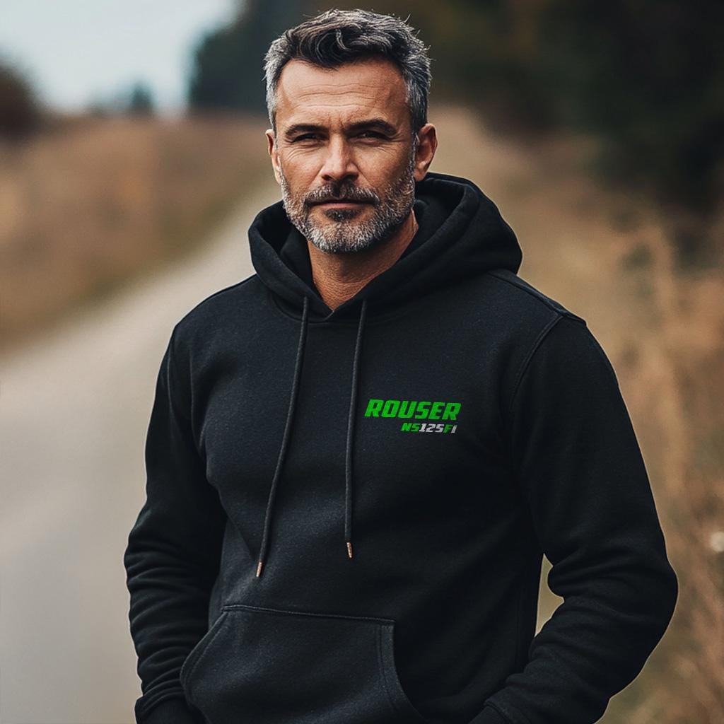 Kawasaki Rouser NS125 Fi Inspired Hoodie - Motorcycle Sweatshirt for Riders