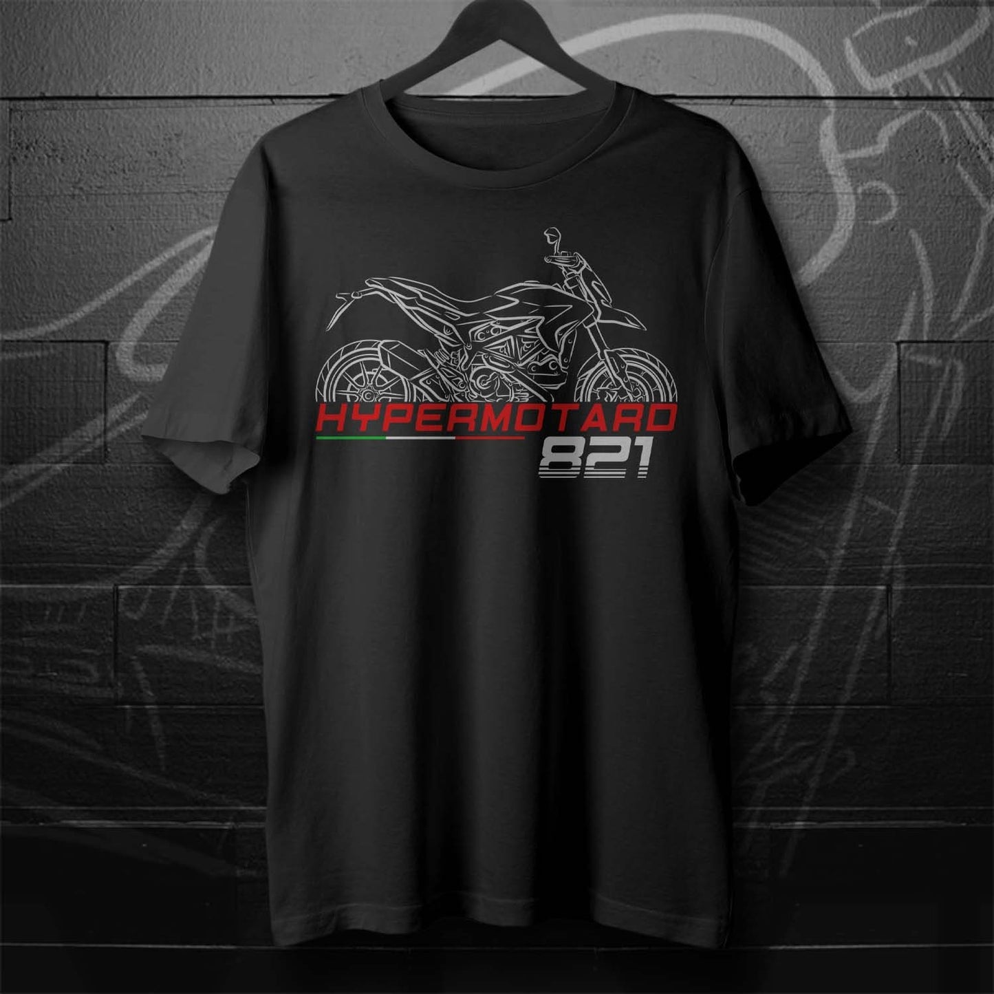 Ducati Hypermotard 821 Inspired T-Shirt - Motorcycle Tee Shirt for Riders