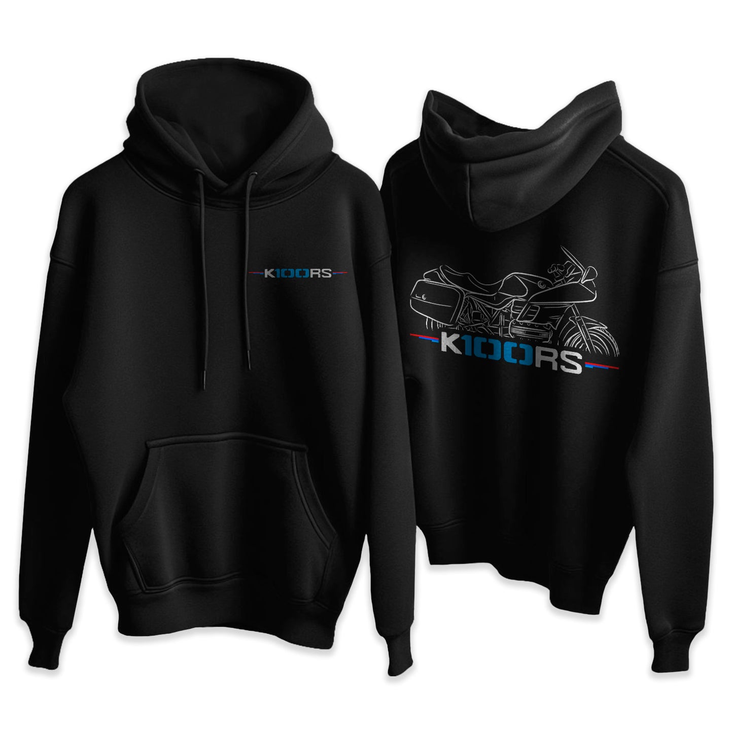 BMW K100 RS Hoodie - Motorcycle Sweatshirt for Motorrad Riders