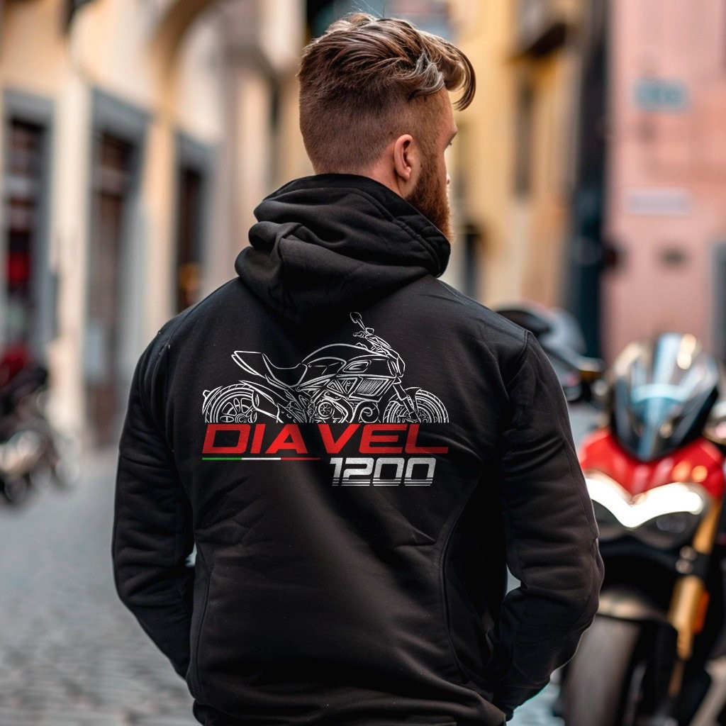 Ducati Diavel 1200 Inspired Hoodie - Motorcycle Sweatshirt for Riders