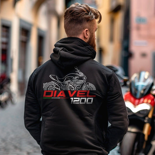 Ducati Diavel 1200 Inspired Hoodie - Motorcycle Sweatshirt for Riders