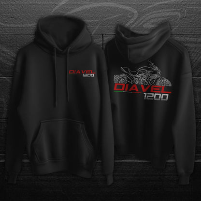 Ducati Diavel 1200 Inspired Hoodie - Motorcycle Sweatshirt for Riders