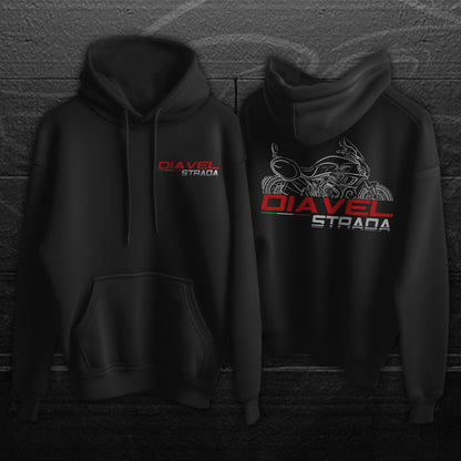 Ducati Diavel Strada Inspired Hoodie - Motorcycle Sweatshirt for Riders
