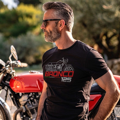 Ducati Bronco 125 Inspired T-Shirt - Motorcycle Tee Shirt for Riders