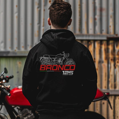 Ducati Bronco 125 Inspired Hoodie - Motorcycle Sweatshirt for Riders